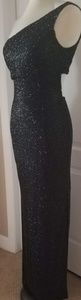 Black Beaded Evening Gown